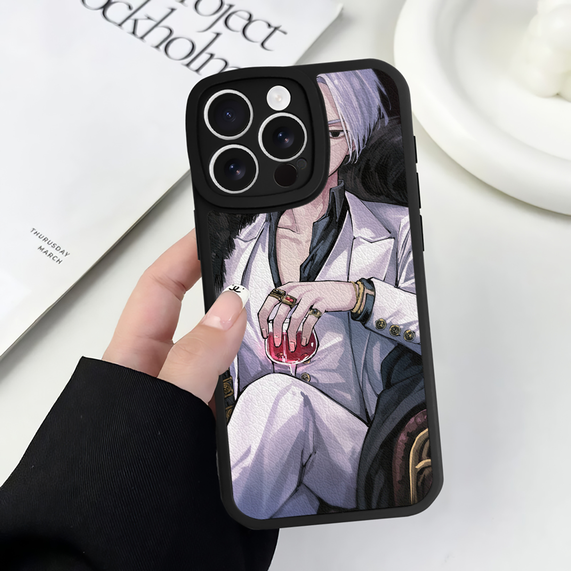 （画像用） 東京リベンジャーズ Tokyo Revengers 【iPhone 16シリーズ対応】シリコンスマホケース（レザー調） 材質：シリコン